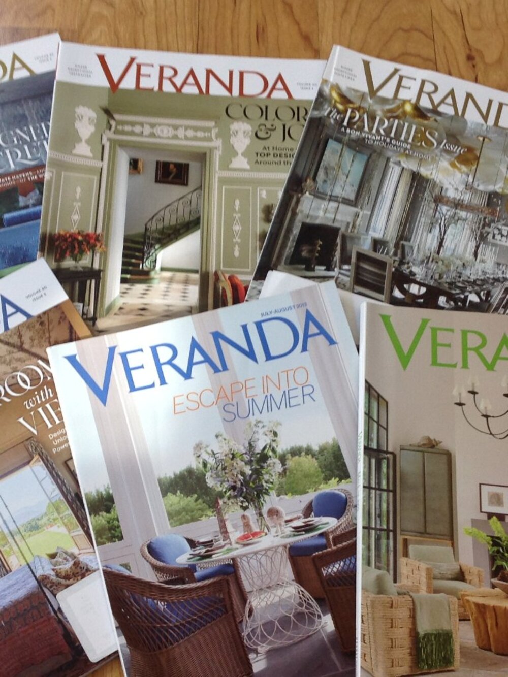 Set of 6 Veranda Decorating Magazines
